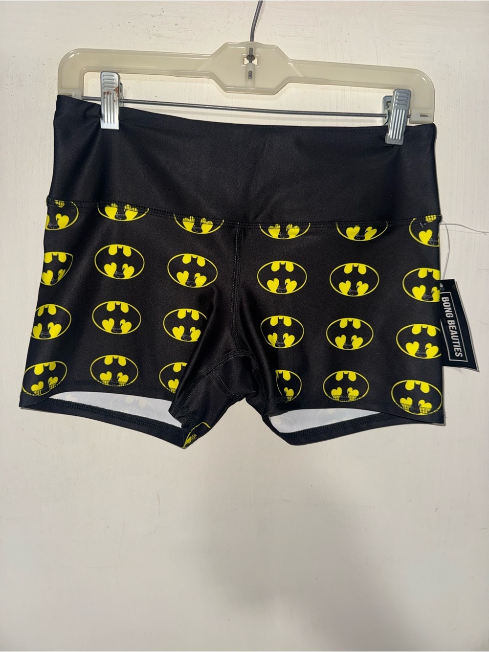 Batman Logo Black & Yellow Athletic Shorts